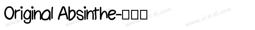 Original Absinthe字体转换